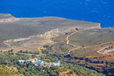 Chora Sfakion kasaba Crete, Yunanistan
