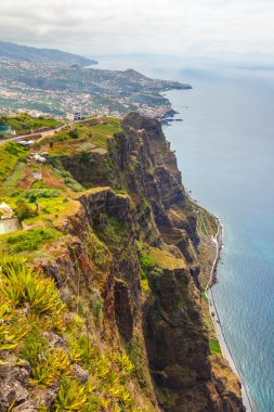 görkemli görünümünü Kayalıklar, Madeira, Portekiz