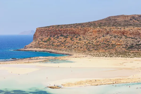 浴槽ラグーン、クレタ島の美しいビーチの景色 — ストック写真