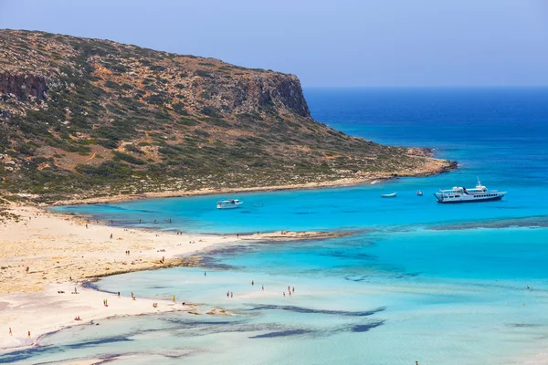 Vista da praia na Lagoa de Balos em Creta, Grécia — Fotografia de Stock