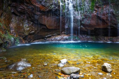 Şelale Levada 25 das fontes, Madeira Adası, Portekiz