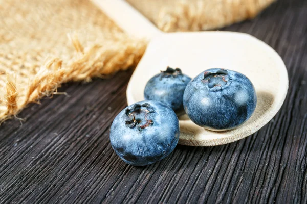 Blueberry on wooden board — Stock Photo, Image