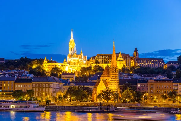 Panorama de Budapeste ao pôr do sol, Hungria — Fotografia de Stock