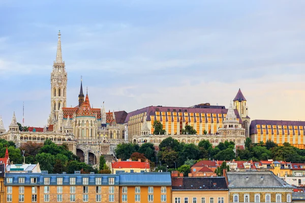 Widok z Kościół Macieja w budapest, Węgry — Zdjęcie stockowe