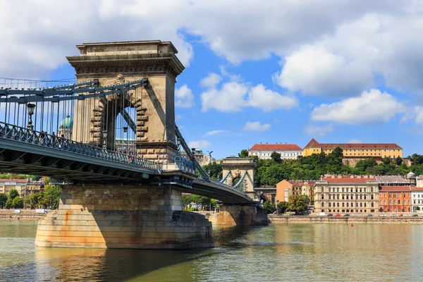 Chain Bridge in Budapest, Hungary — Stock Photo, Image