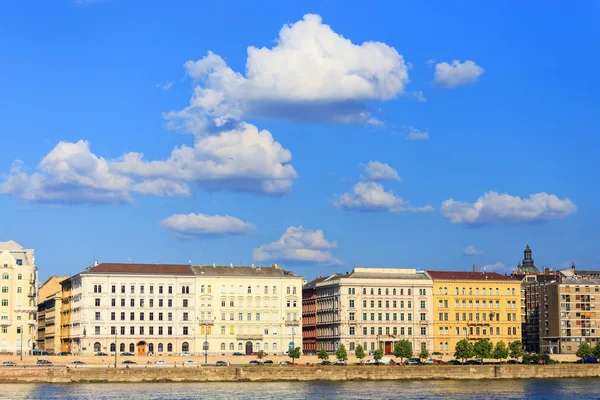 Budapeşte ve Tuna Nehri panoramik, Macaristan, Avrupa — Stok fotoğraf