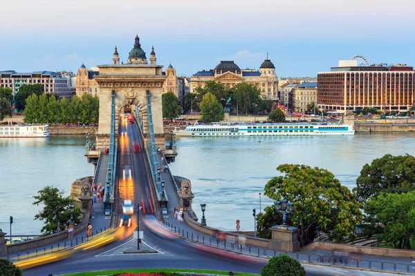 Chain Bridge, Budapest, Hungary — Stock Photo, Image
