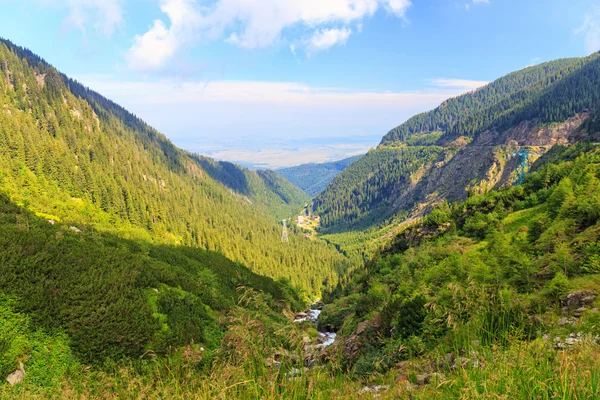 Widok z góry Fogaraskie w Rumunii — Zdjęcie stockowe