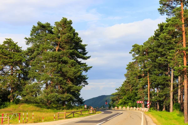 Väg i bergen — Stockfoto