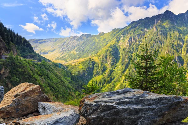 Vue sur les montagnes Fagaras en Roumanie — Photo