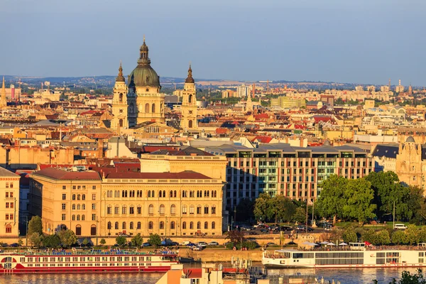 Budapest et Danube vue panoramique, Hongrie, Europe — Photo