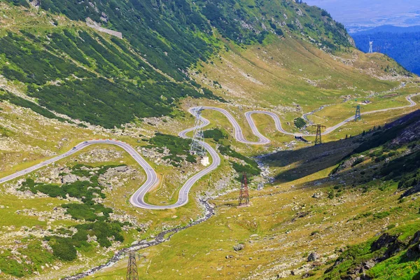 Transfagarasan górska droga, Karpaty rumuńskie — Zdjęcie stockowe