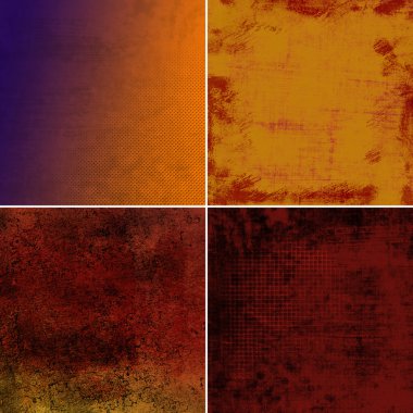 grunge arka plan kümesi