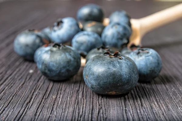 Blueberry on wooden board — Stock Photo, Image