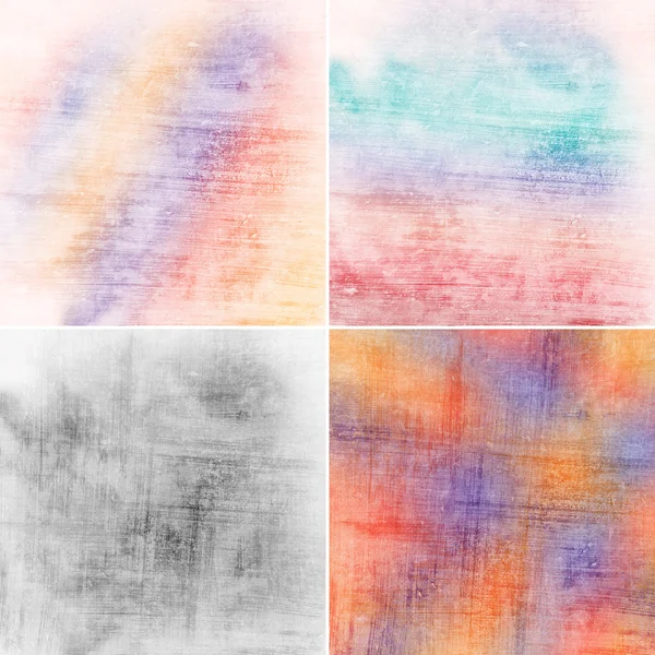 Set of vintage colorful backgrounds — Stock Photo, Image