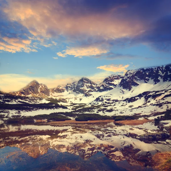 Eeriness mountain landscape, Tatry, Poland — Stock Photo, Image