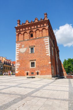 Sandomierz, Polonya - 23 Mayıs: sandomierz önemli bir turistik 's onun eski şehir için bilinir. 23 Nisan 2014. Sandomierz, Polonya. 