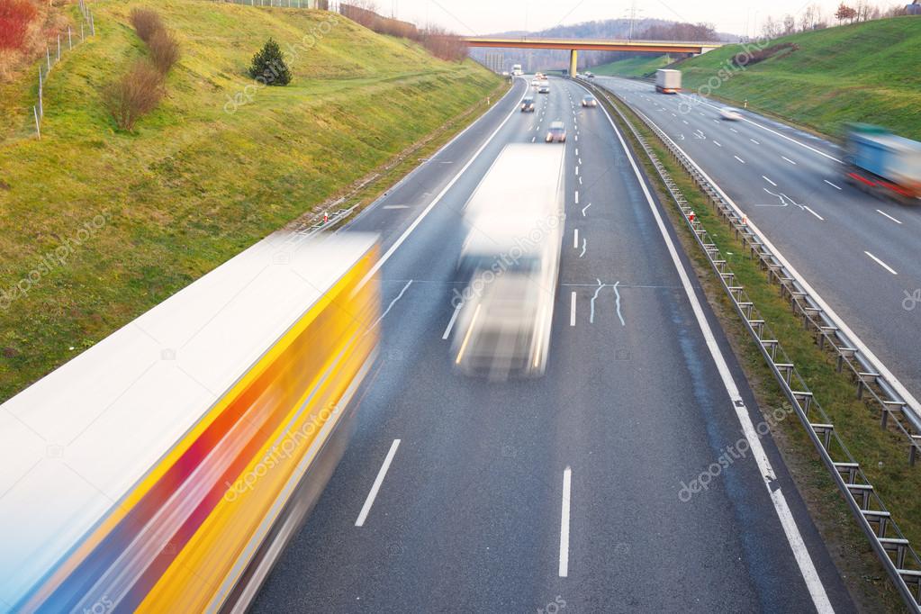 Traffic on a highway