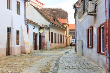 Sibiu, Romanya'nın tarihi merkezinde Old Town