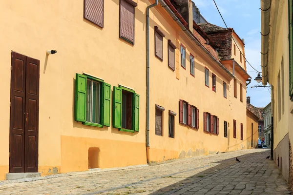 Cidade Velha no centro histórico de Sibiu, Romênia — Fotografia de Stock