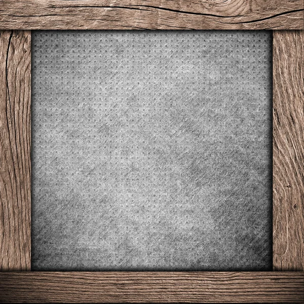 Wood frame with dark paper — Stock Photo, Image