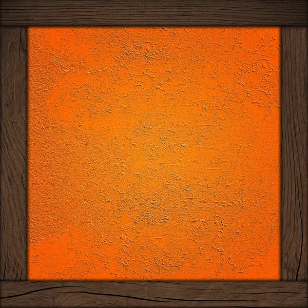 Fondo de pared abstracto con marco de madera — Foto de Stock