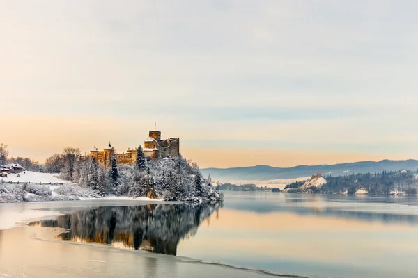 Belle vue sur le château de Niedzica, Pologne — Photo