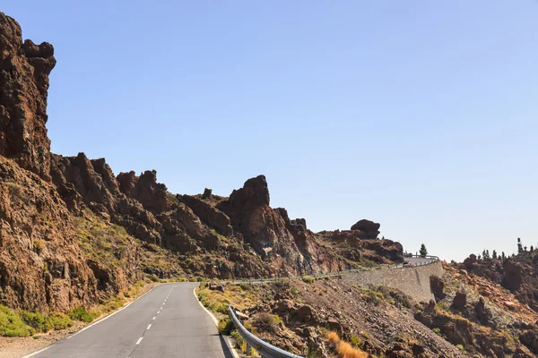 Highland highway på Teneriffa, Kanarieöarna, Spanien — Stockfoto