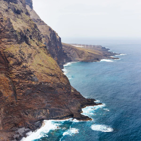 Costa di Tenerife vicino al Faro di Punto Teno, Isole Canarie — Foto Stock