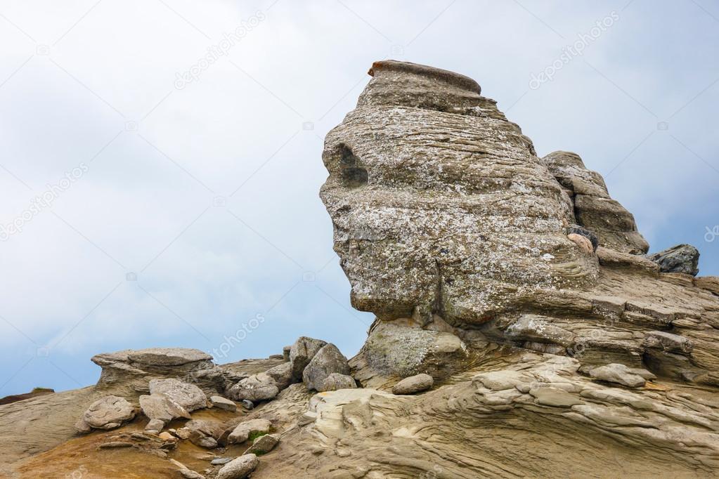 The Sphinx - Geomorphologic rocky structures in Bucegi Mountains, Romania