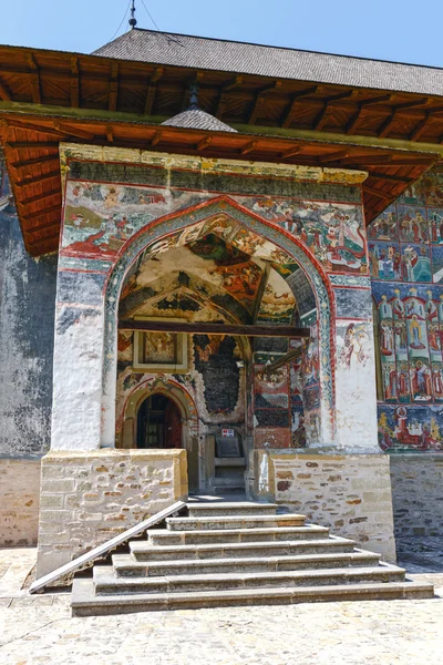 The Sucevita Monastery is a Romanian Orthodox monastery situated in the commune of Sucevitai, Suceava County, Moldavia, Romania — Stock Photo, Image