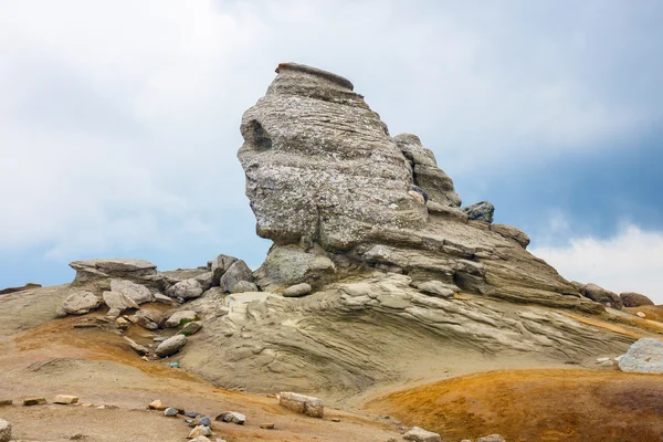 The Sphinx - Geomorphologic rocky structures in Bucegi Mountains, Romania — Stock Photo, Image