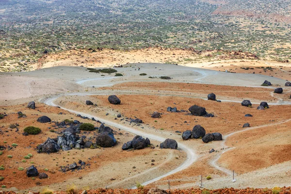 Bomby wulkaniczne na Montana Blanca, Park Narodowy Teide, Teneryfa, Wyspy Kanaryjskie, Hiszpania — Zdjęcie stockowe