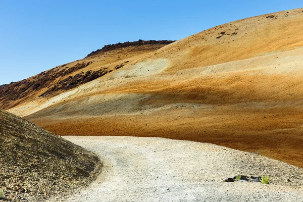 Bombas vulcânicas em Montana Blanca, Parque Nacional Teide, Tenerife, Ilhas Canárias, Espanha — Fotografia de Stock