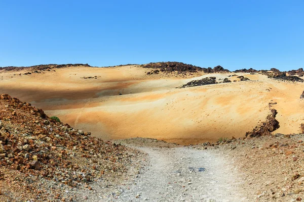 Vulkaniska bomber på Montana Blanca, Teide National Park, Teneriffa, Kanarieöarna, Spanien — Stockfoto