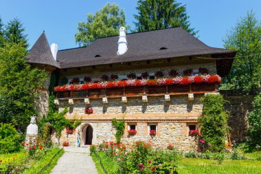 Moldovita Manastırı Vatra Moldovitei, Suceava County, Moldovya, Romanya komün içinde yer alan bir Romanya Ortodoks Manastırı olduğunu