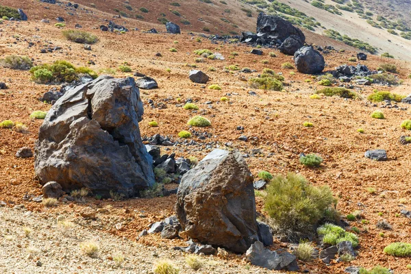 Bombas volcánicas en Montana Blanca, Parque Nacional del Teide, Tenerife, Islas Canarias, España — Foto de Stock