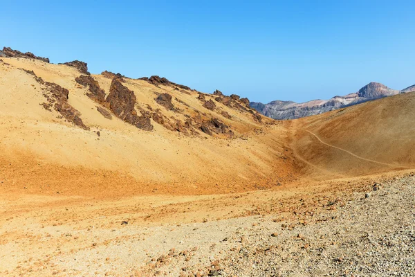 Vulkaniska bomber på Montana Blanca, Teide National Park, Teneriffa, Kanarieöarna, Spanien — Stockfoto