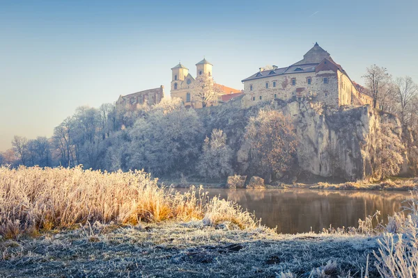 Bencés apátság Tyniec, Krakkó, Lengyelország — Stock Fotó