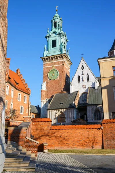 Wawel kasteel en de kathedraal in Krakau, Polen — Stockfoto