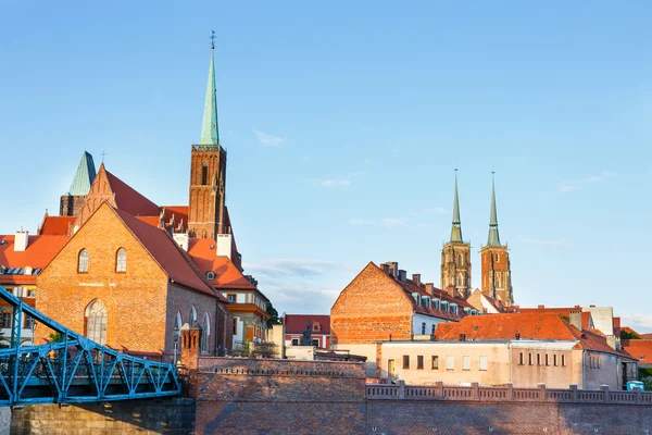 Vista da Catedral de São João em Wroclaw, Polônia — Fotografia de Stock