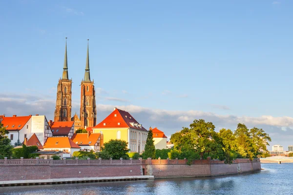 View of the Cathedral of St. John in Wroclaw, Poland — стокове фото