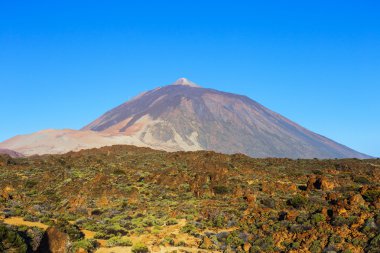 İspanya, Kanarya Adaları, Tenerife 'deki Volkan El Teide manzarası 