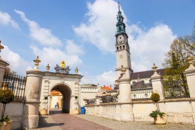Czestochowa, Polonya, 29 Nisan 2015: Jasna Gora sığınak içinde Çestohova, Polonya. Çok önemli ve en popüler pilgrimary yer Polonya
