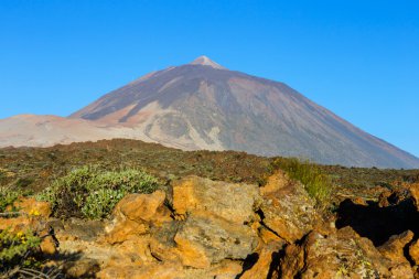 İspanya, Kanarya Adaları, Tenerife 'deki Volkan El Teide manzarası 