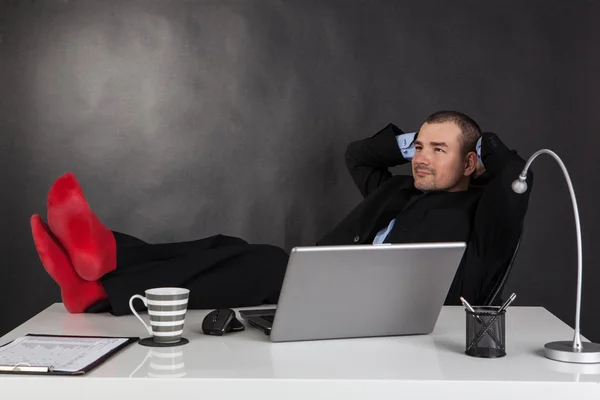 Businessman relaxing — Stock Photo, Image