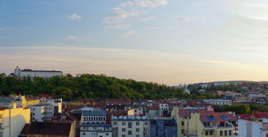 Brno, Çek Cumhuriyeti - 30 Nisan: şehir merkezine Brno üzerinde 30 Nisan 2016. Brno Çek Cumhuriyeti'ikinci büyük şehridir