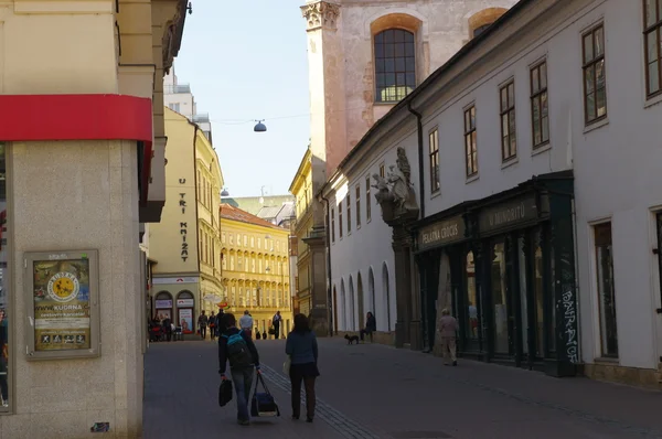 Brno, Česká republika - 30. dubna: centrum města Brno dne 30 dubna, 2016. Brno je druhé největší město v České republice — Stock fotografie