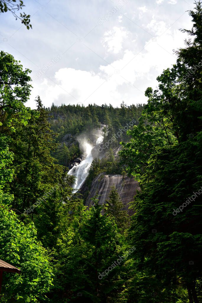 Shannon Falls near Squamish, British Columbia, Canada