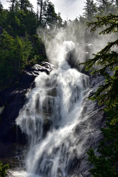 Shannon Falls Squamish Yakınlarında British Columbia Kanada — Stok fotoğraf